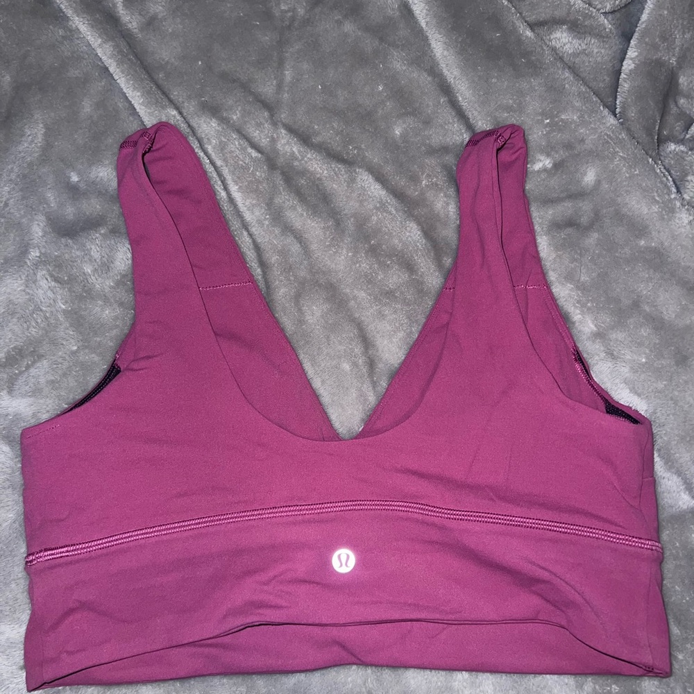 Pink Lulu lemon sports bra